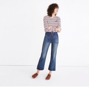 Madewell Rivet & Thread Extra High Kick Out Jeans